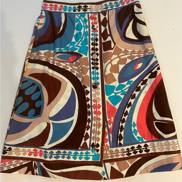 Vintage Emilio Pucci Cotton Blouse Skirt - Picture 5 of 12
